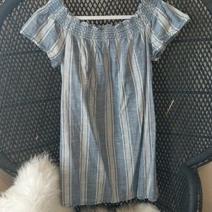 Off the shoulder mini dress